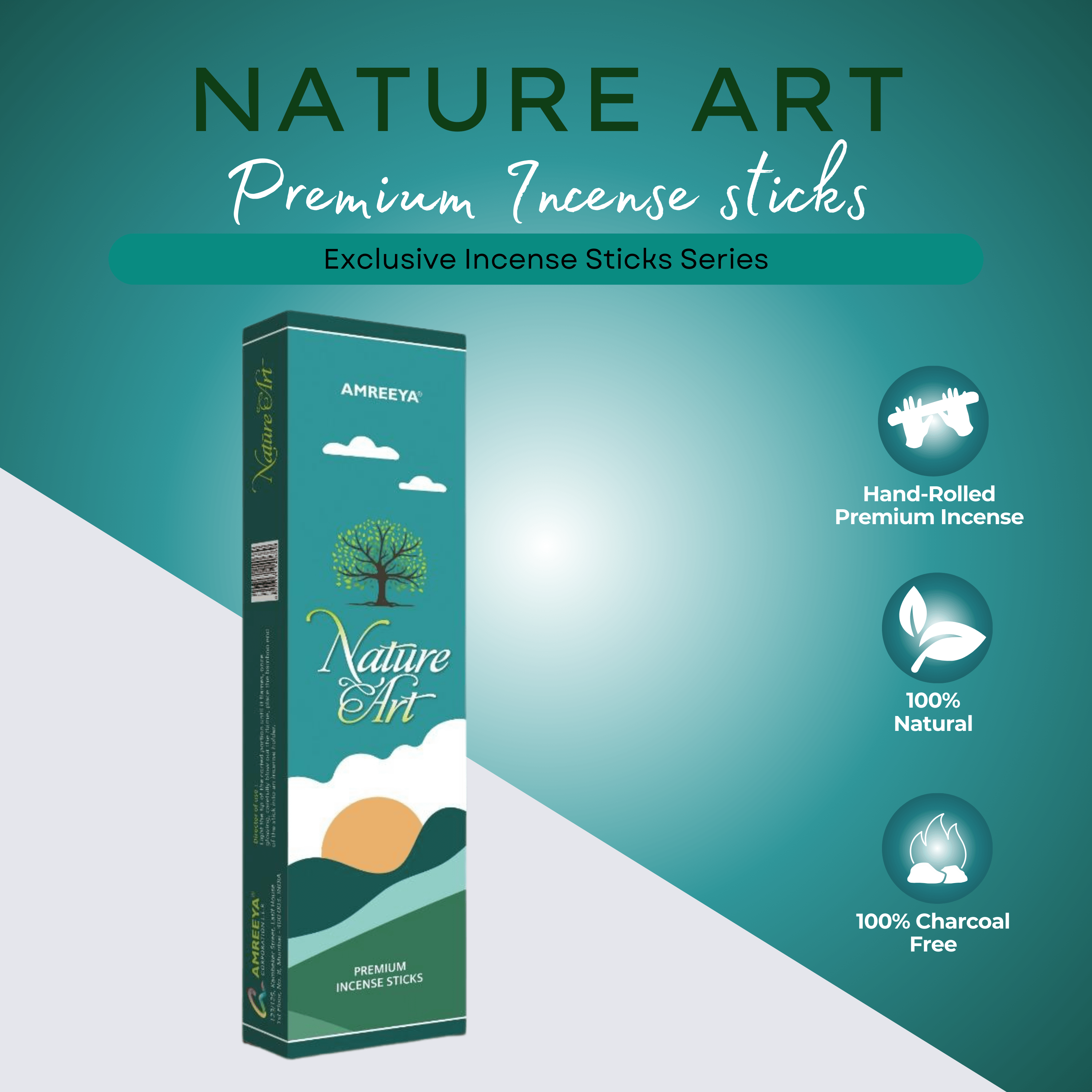 Amreeya Nature Art Premium Exclusive Incense Sticks – 50g