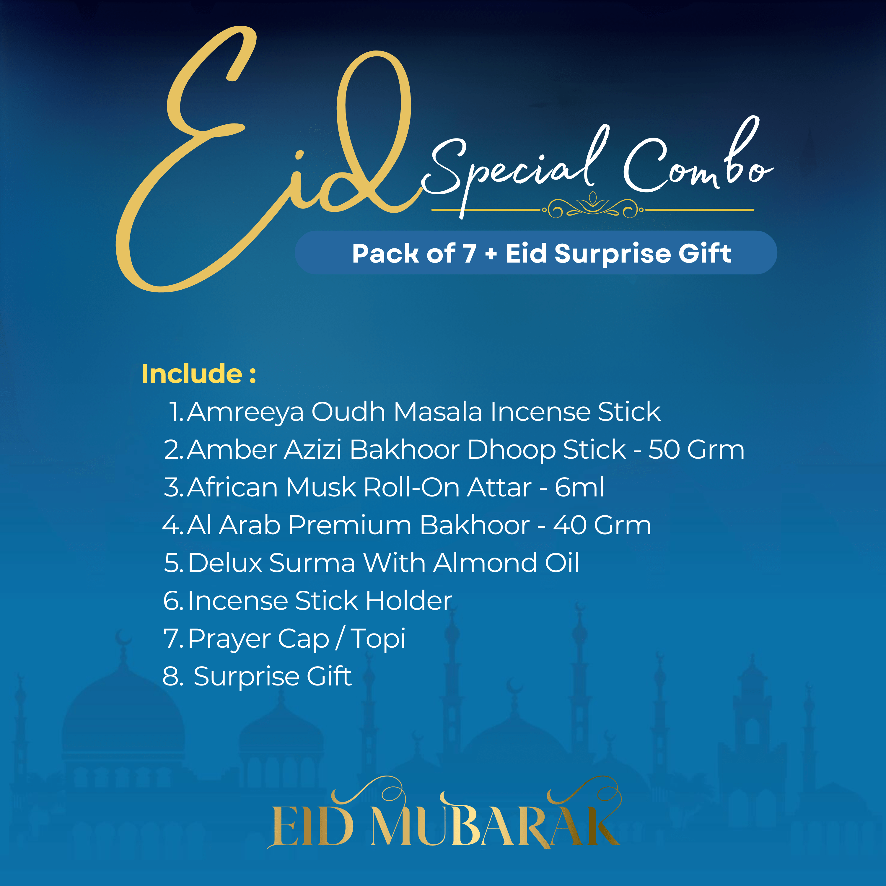 Amreeya Eid Special Combo – A Fragrant Celebration of Spirituality