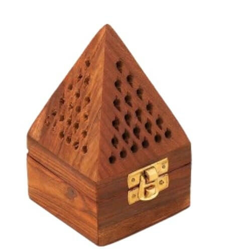 Amreeya Wooden Incense Stick & Dhoop Batti Stand Holder with ash Catcher