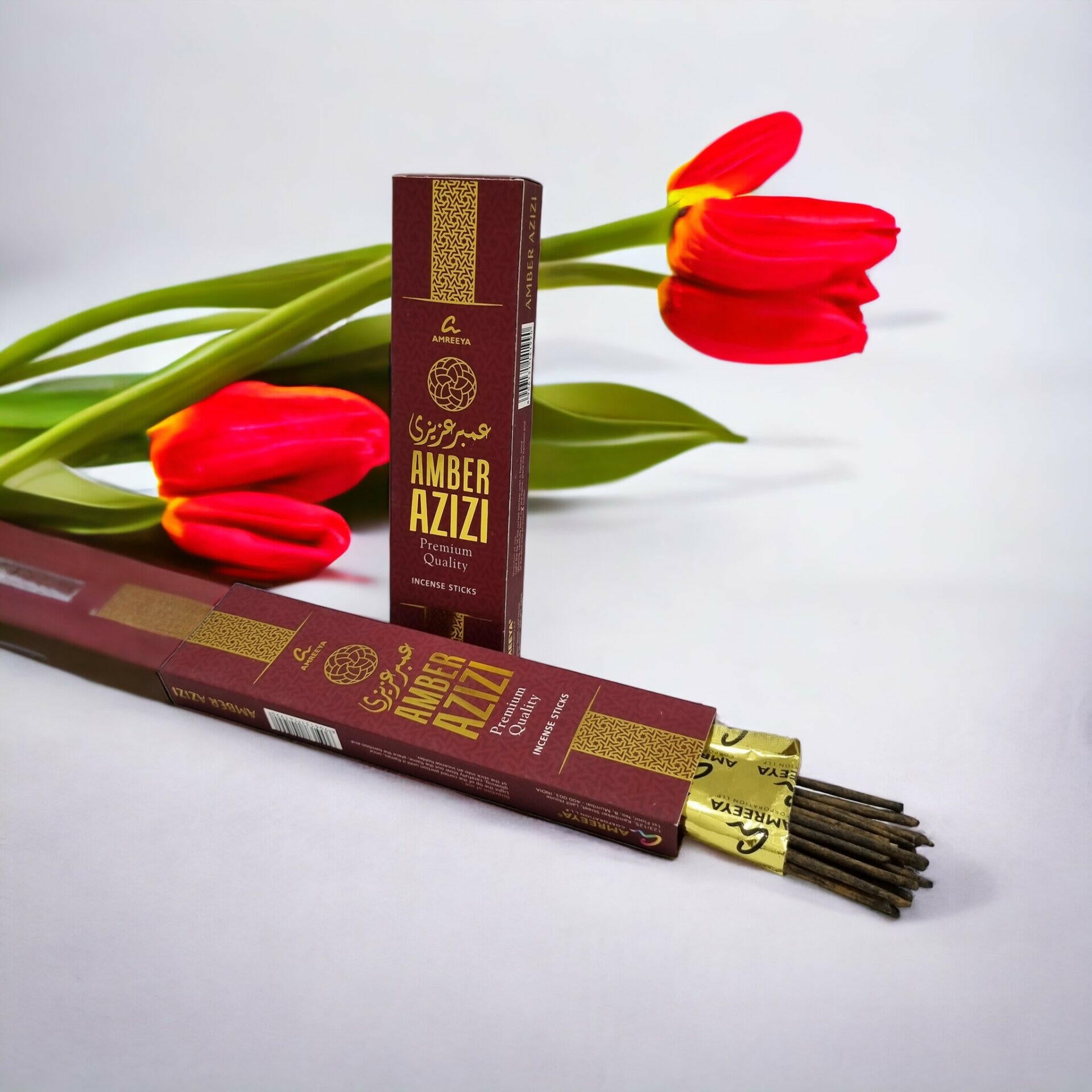 Amreeya Luxury Masala Incense Sticks - 1.5-Month Offer Pack | 92 Sticks + Free Incense Holder