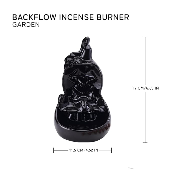 Amreeya The Illuminé Collection Pack of 5 | Luxury Hand-Rolled Masala Incense Sticks and Backflow Cone Holder for Diwali