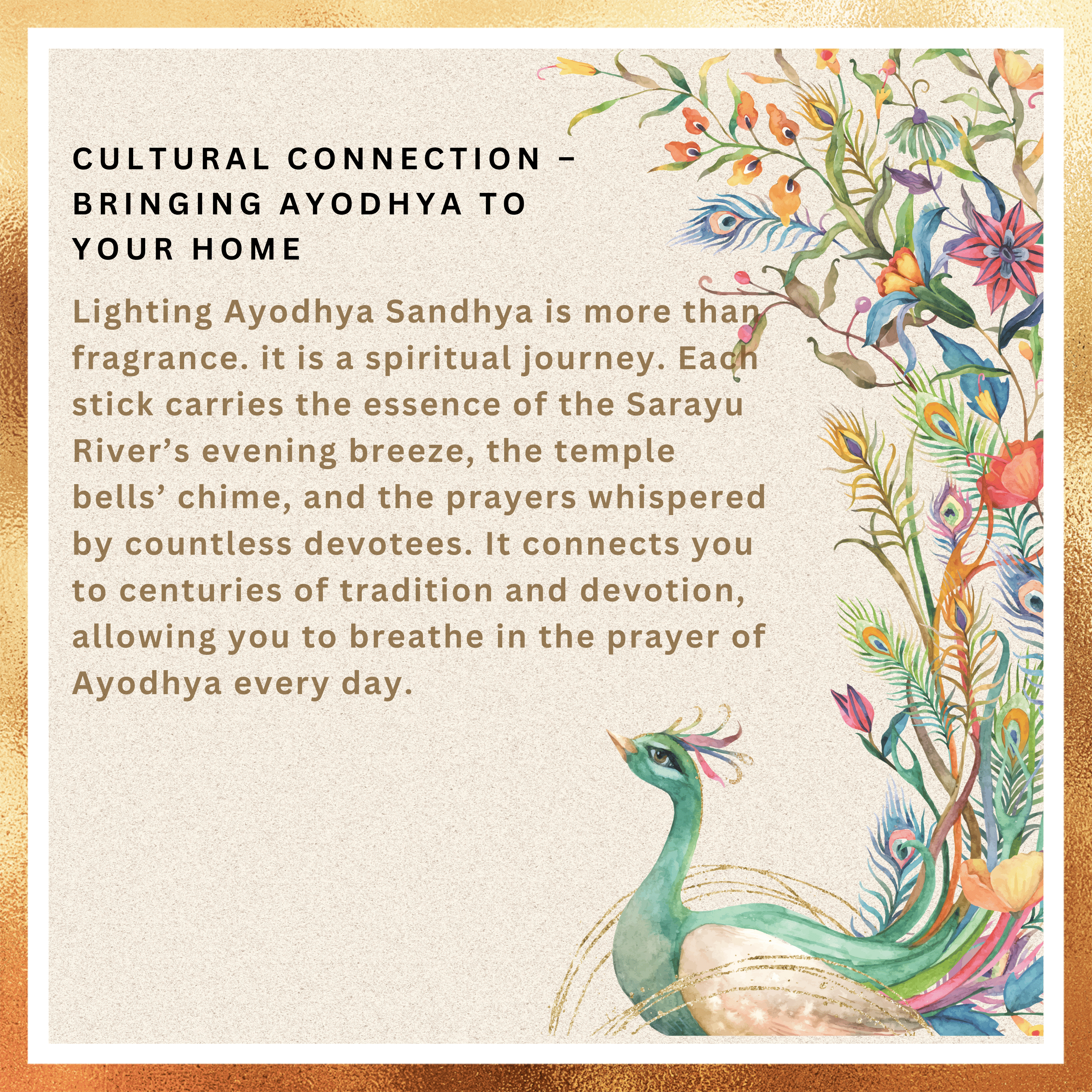 Amreeya Heritage Aura Collection – Ayodhya Sandhya Premium Masala Incense Sticks – Pack of 2