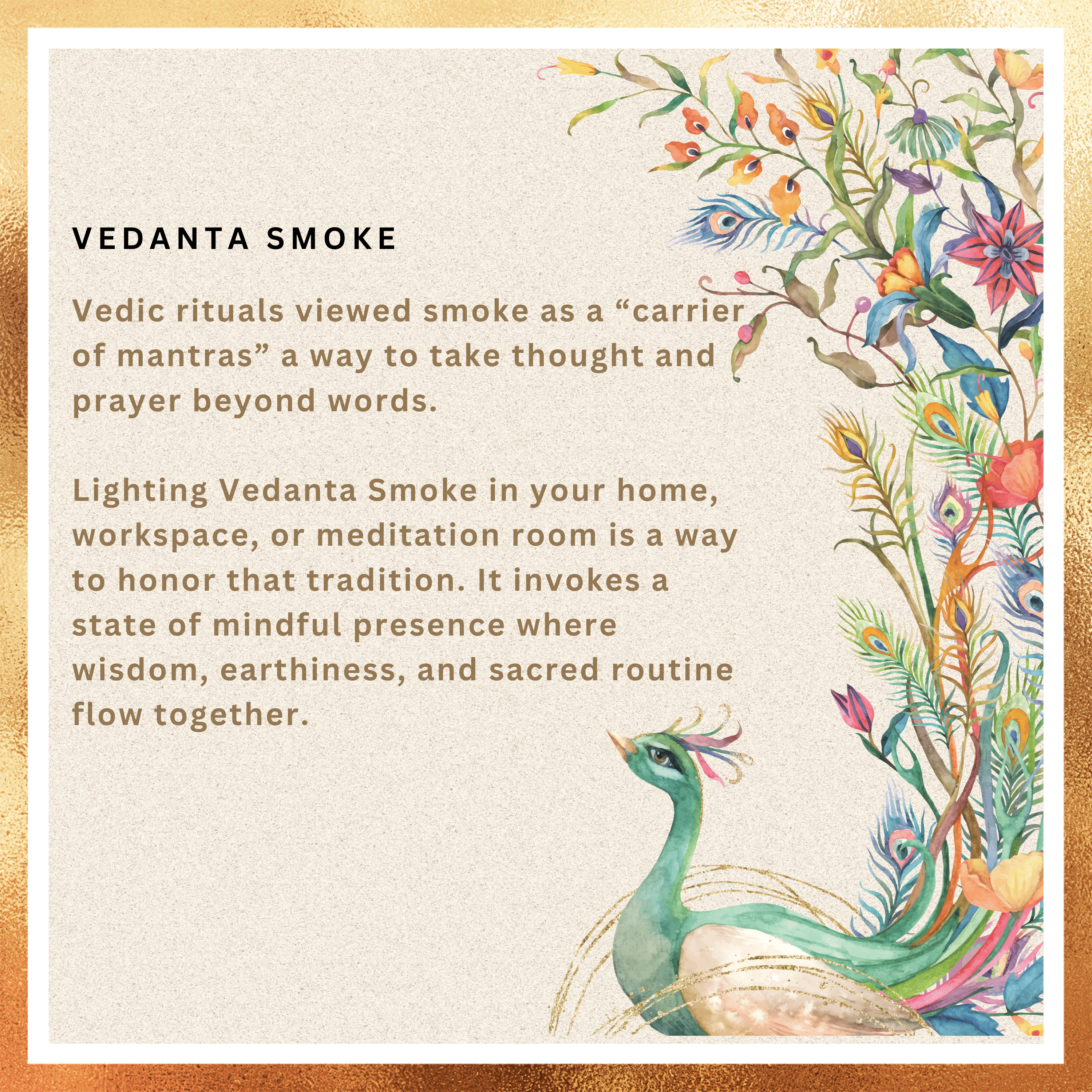 Amreeya Sacred Earth Collection – Vedanta Smoke Bambooless Dhoop Sticks - 40 Grm